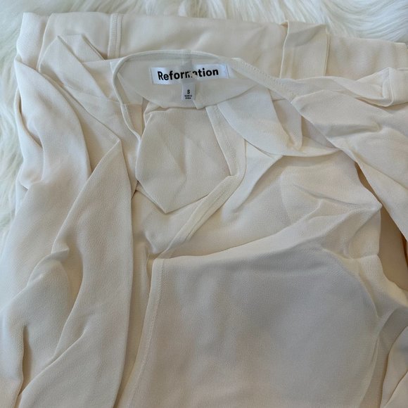 Reformation Winslow Dress in White - Picture 9 of 14